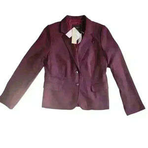 NWT Banana Republic Burgundy Business Jacket Size 8 Petite
